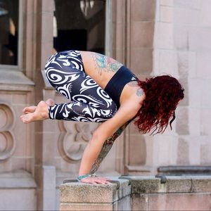 LaLaLand S/M Patterned Yoga Leggings